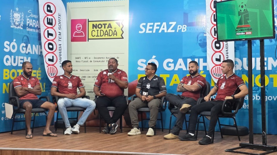 Paraíba define delegação da Taça das Favelas 2025 em live na Lotep